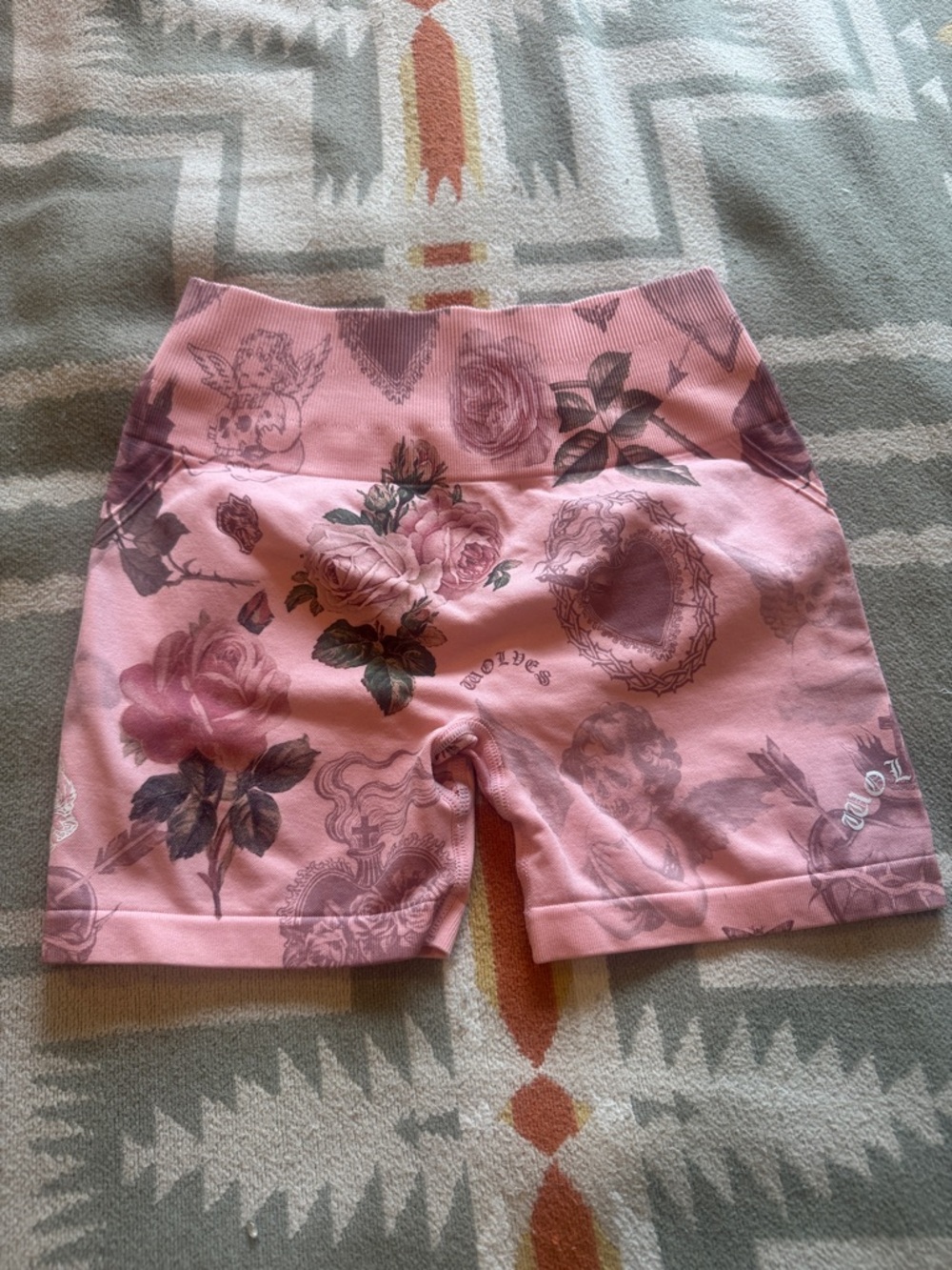 Darc Sport Pink Floral athletic short- small